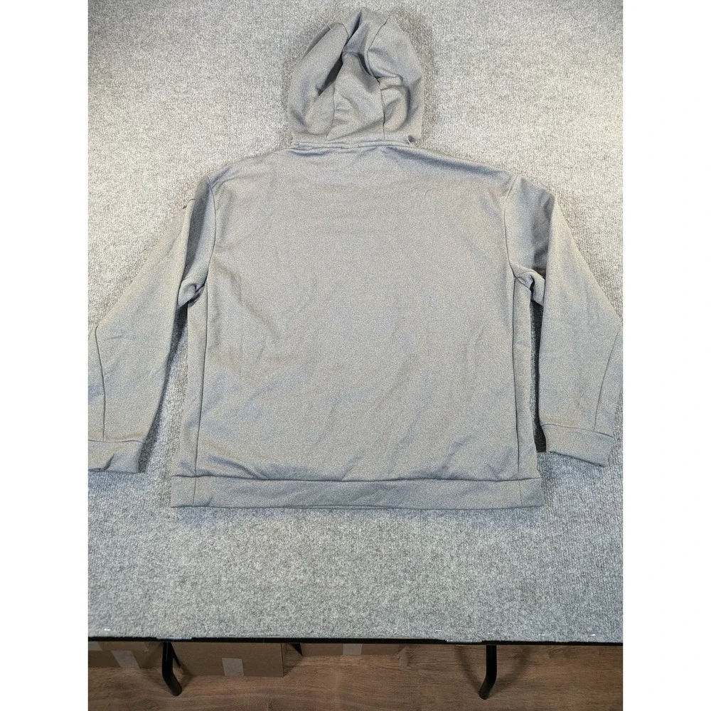 Nike Mens Therma-FIT Hoodie Gray Fleece Pullover Training Sweatshirt Large #2354